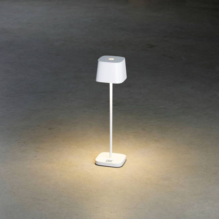 Produktbild: Konstsmide 7829-250 Capri LED-Akku-Tischlampe 2.2W Warmwei&szlig; Wei&szlig;