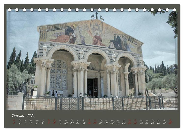 Produktbild: Unterwegs in Jerusalem (Tischkalender 2026 DIN A5 quer), CALVENDO Monatskalender