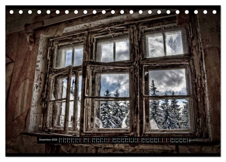 Produktbild: Lost Places, Vergessene Orte / AT-Version (Tischkalender 2026 DIN A5 quer), CALVENDO Monatskalender