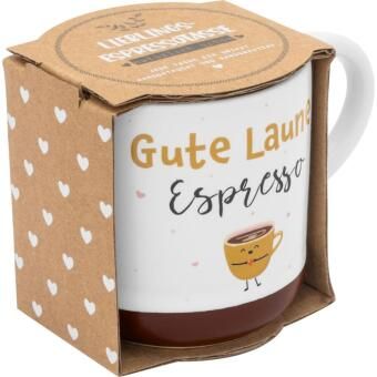 Produktbild: Espressotasse Druck GUTE LAUNE