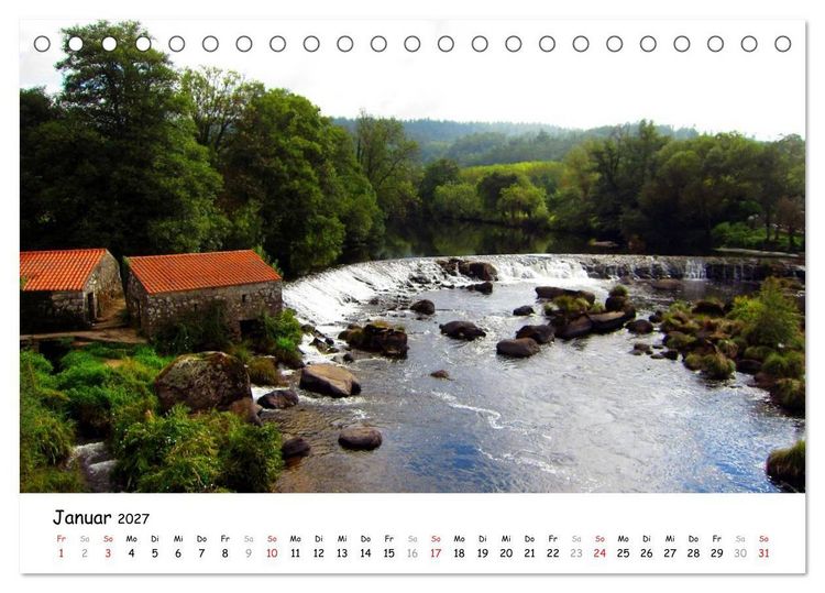 Produktbild: Jakobsweg - Camino Finisterre (Tischkalender 2027 DIN A5 quer), CALVENDO Monatskalender