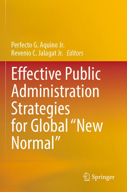 Produktbild: Effective Public Administration Strategies for Global "New Normal"
