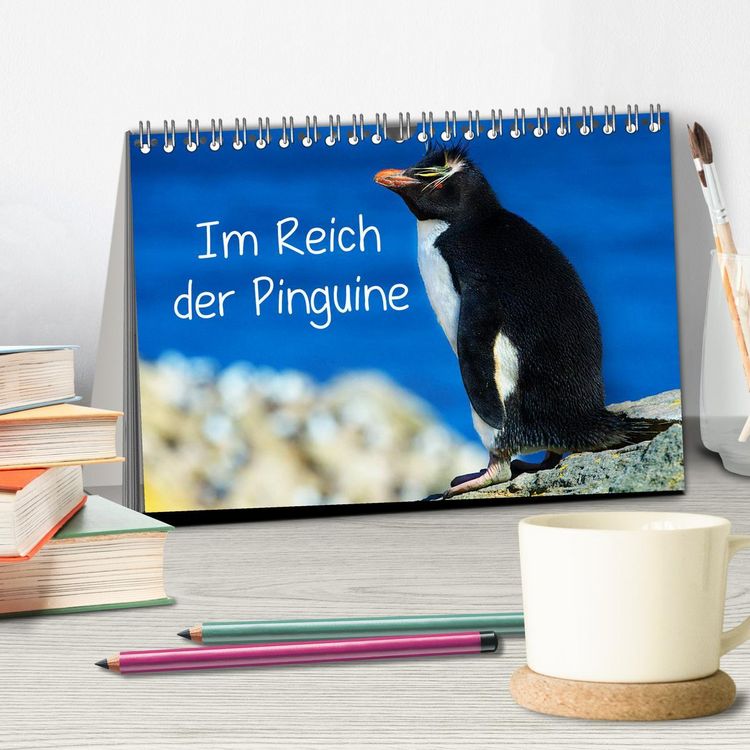 Produktbild: Im Reich der Pinguine (Tischkalender 2026 DIN A5 quer), CALVENDO Monatskalender