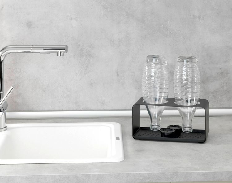 Produktbild: Flaschenhalter Mod. Wave, f&uuml;r 2 Flaschen