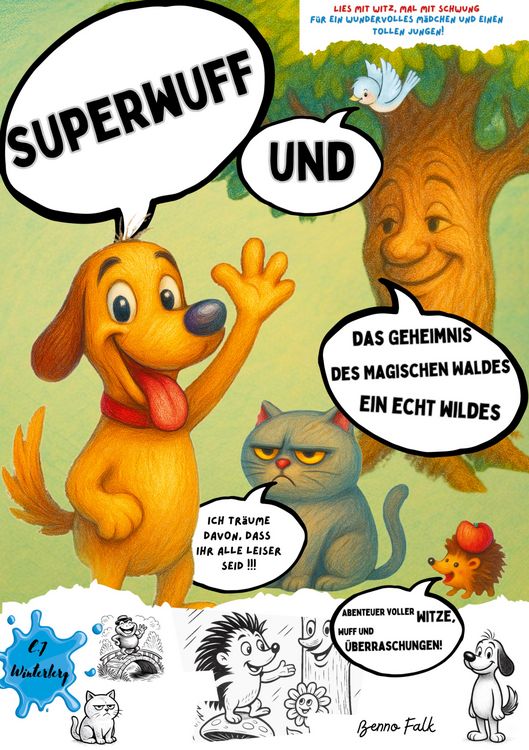 Produktbild: Superwuff und das Geheimnis des Magischen Waldes Ein echt wildes Abenteuer voller Witze, Wuff und &Uuml;berraschungen!