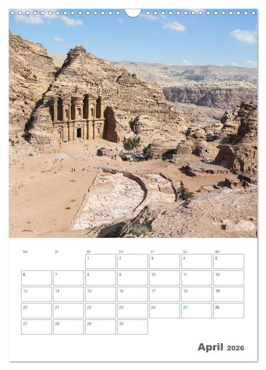 Produktbild: Jordanien ein Schatz im Orient (Wandkalender 2026 DIN A3 hoch), CALVENDO Monatskalender