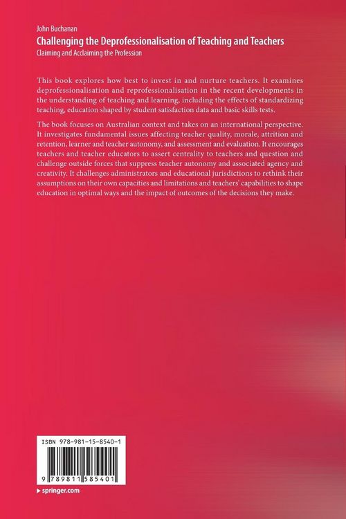Produktbild: Challenging the Deprofessionalisation of Teaching and Teachers