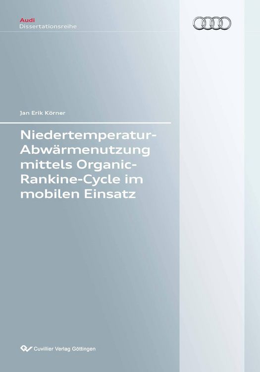 Produktbild: Niedertemperatur-Abw&auml;rmenutzung mittels Organic-Rankine-Cycle im mobilen Einsatz