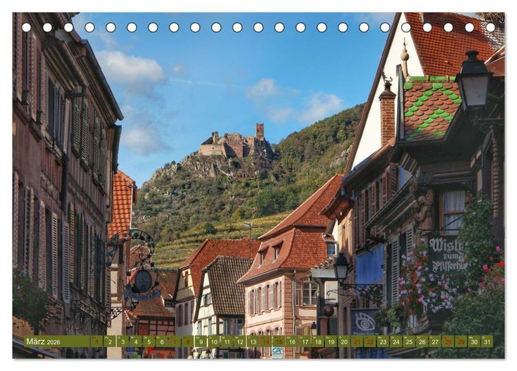 Produktbild: Das Elsass (Tischkalender 2026 DIN A5 quer), CALVENDO Monatskalender