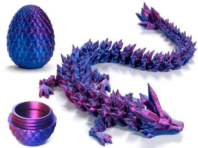 Produktbild: Drachenei "MagiX Dragon Egg YORIN", lila, Drachen 22,5 cm & Ei 8 cm