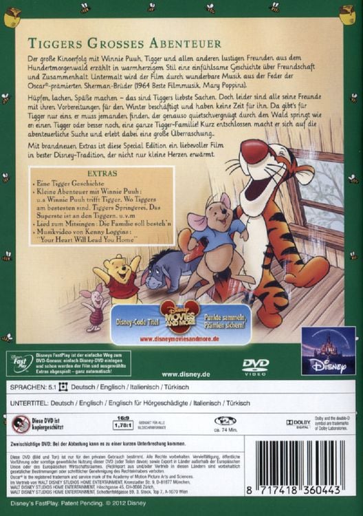 Produktbild: Tiggers gro&szlig;es Abenteuer [SE]