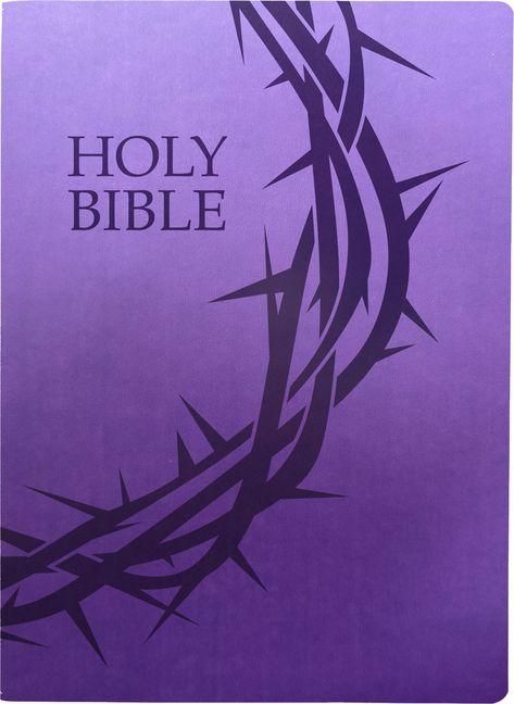 Produktbild: Kjver Holy Bible, Crown of Thorns Design, Large Print, Royal Purple Ultrasoft