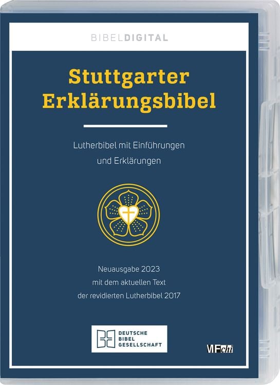 Produktbild: Stuttgarter Erklärungsbibel SEB 2023. CD-ROM