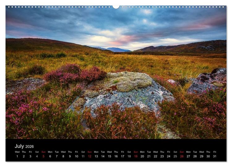 Produktbild: THE HIGHLANDS (High Quality Premium Wall Calendar 2026 DIN A2 landscape),CALVENDO 12 Month Wall Calendar