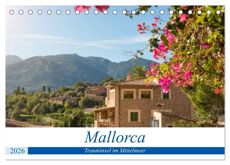 Produktbild: Mallorca - Trauminsel im Mittelmeer (Tischkalender 2026 DIN A5 quer), CALVENDO Monatskalender