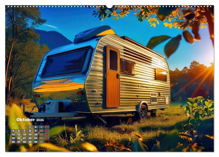 Produktbild: Vanlife - Caravan Abenteuer (Wandkalender 2026 DIN A2 quer), CALVENDO Monatskalender
