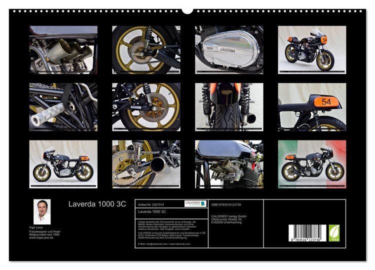 Produktbild: Laverda 1000 3C (hochwertiger Premium Wandkalender 2026 DIN A2 quer), Kunstdruck in Hochglanz