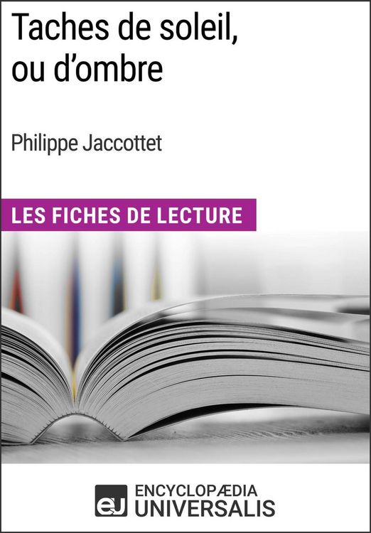 Produktbild: Taches de soleil, ou d'ombre de Philippe Jaccottet