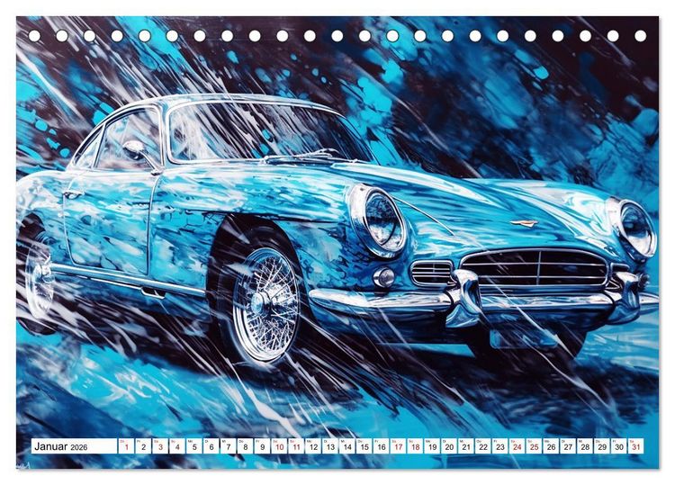 Produktbild: Neon Speed (Tischkalender 2026 DIN A5 quer), CALVENDO Monatskalender