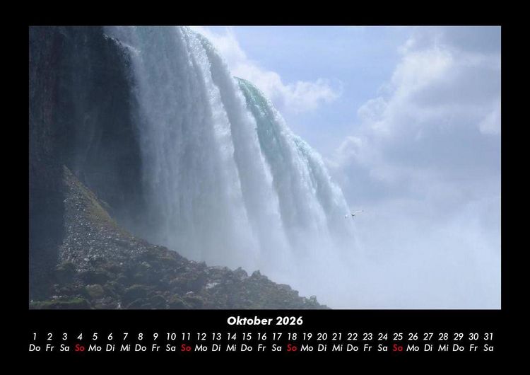 Produktbild: Wasserf&auml;lle 2026 Fotokalender DIN A3