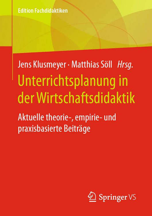 Produktbild: Unterrichtsplanung in der Wirtschaftsdidaktik