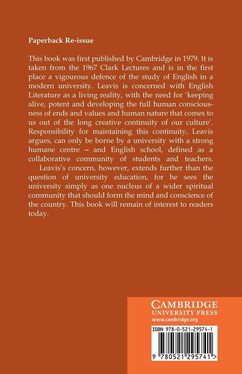Produktbild: English Literature in Our Time and the University