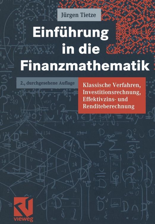 Produktbild: Einf&uuml;hrung in die Finanzmathematik