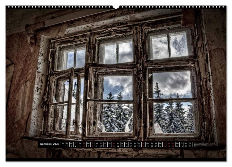 Produktbild: Lost Places, Vergessene Orte / AT-Version (Wandkalender 2026 DIN A2 quer), CALVENDO Monatskalender