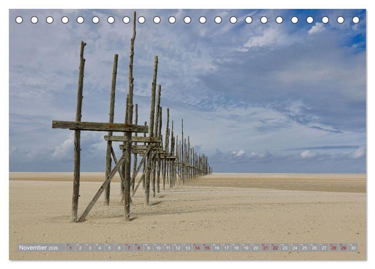 Produktbild: Vlieland Perle an der Nordsee (Tischkalender 2026 DIN A5 quer), CALVENDO Monatskalender