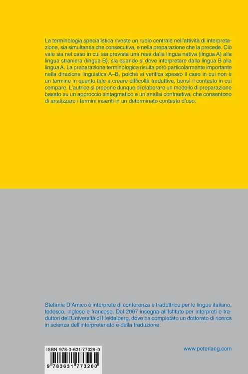 Produktbild: Approccio sintagmatico alla preparazione terminologica nell&rsquo;interpretariato