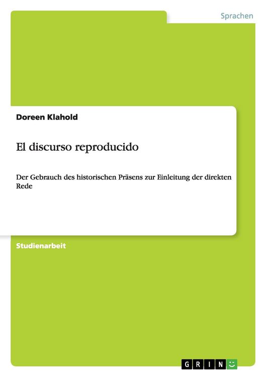 Produktbild: El discurso reproducido