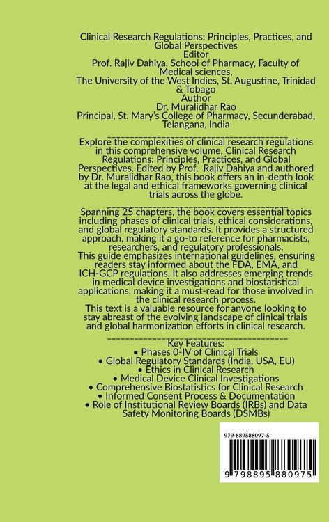 Produktbild: Clinical Research Regulations