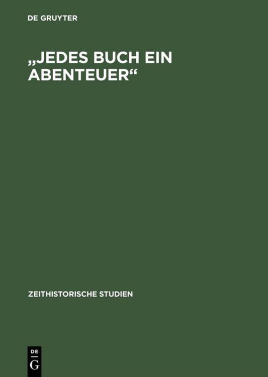 Produktbild: Jedes Buch ein Abenteuer