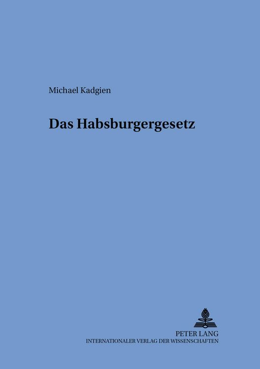 Produktbild: Das Habsburgergesetz