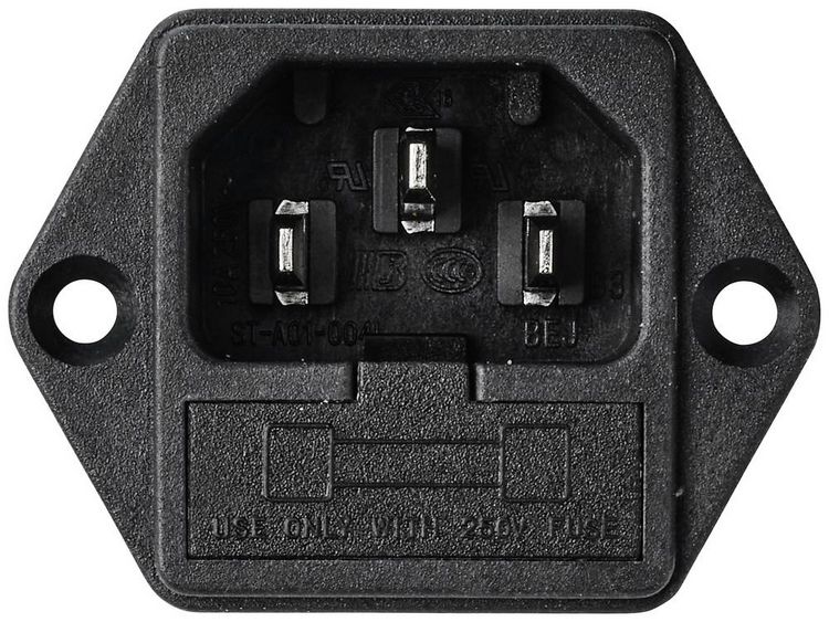 Produktbild: TRU COMPONENTS TC-10101432 Netzfilter mit Kaltger&auml;tebuchse 250 V/AC 6 A 0.8 mH (L x B x H) 54.3 x 44 x 31.3 mm 1 St.