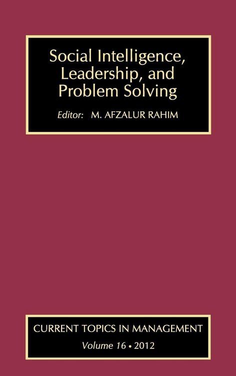 Produktbild: Social Intelligence, Leadership, and Problem Solving