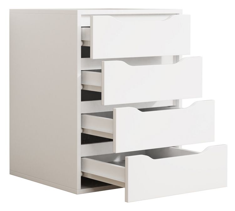Produktbild: Holz Nachtschrank Nachttisch Schublade Malira L
