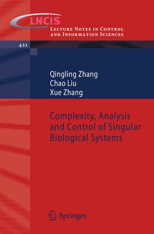 Produktbild: Complexity, Analysis and Control of Singular Biological Systems