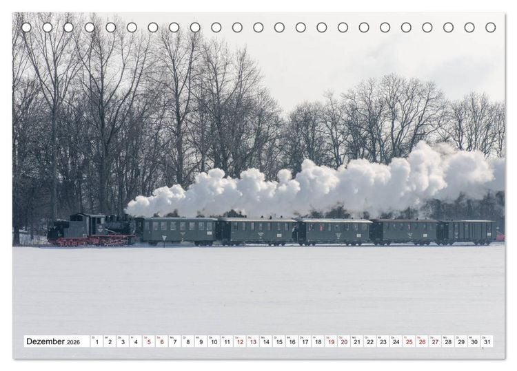 Produktbild: Mansfelder Bergwerksbahn (Tischkalender 2026 DIN A5 quer), CALVENDO Monatskalender