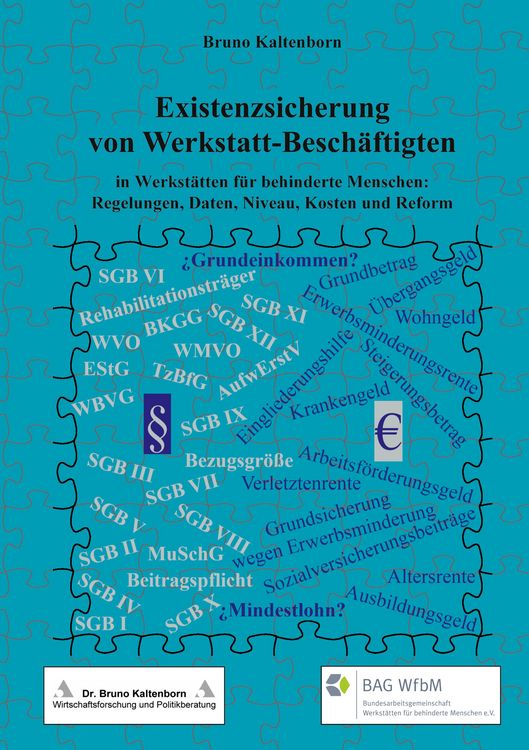 Produktbild: Existenzsicherung von Werkstatt-Besch&auml;ftigten