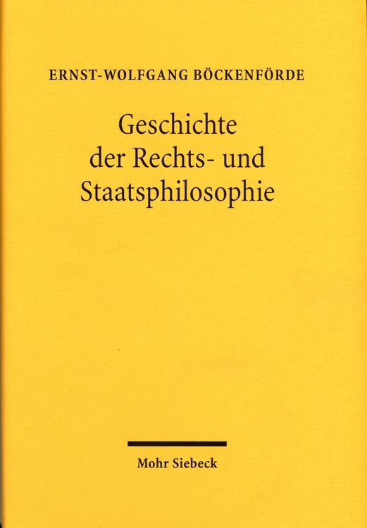 Produktbild: Geschichte der Rechts- und Staatsphilosophie