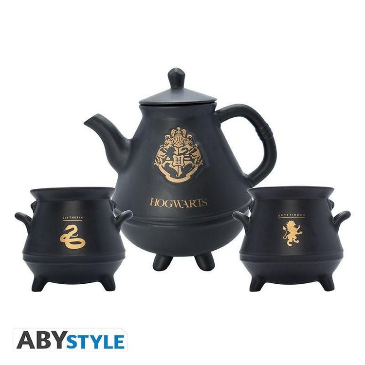 Produktbild: Harry Potter Teekanne mit Hogwarts-Kessel-Set