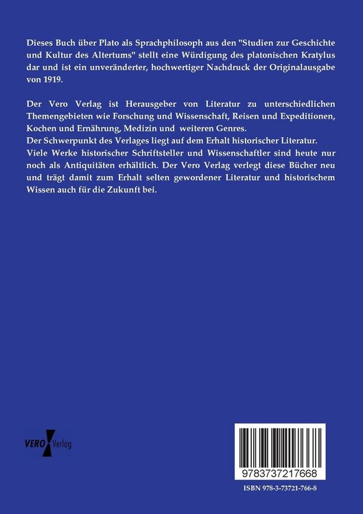 Produktbild: Plato als Sprachphilosoph