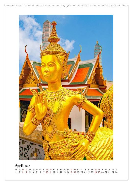 Produktbild: Grand Palace - ber&uuml;hmteste Sehensw&uuml;rdigkeit Bangkoks (Wandkalender 2027 DIN A2 hoch), CALVENDO Monatskalender