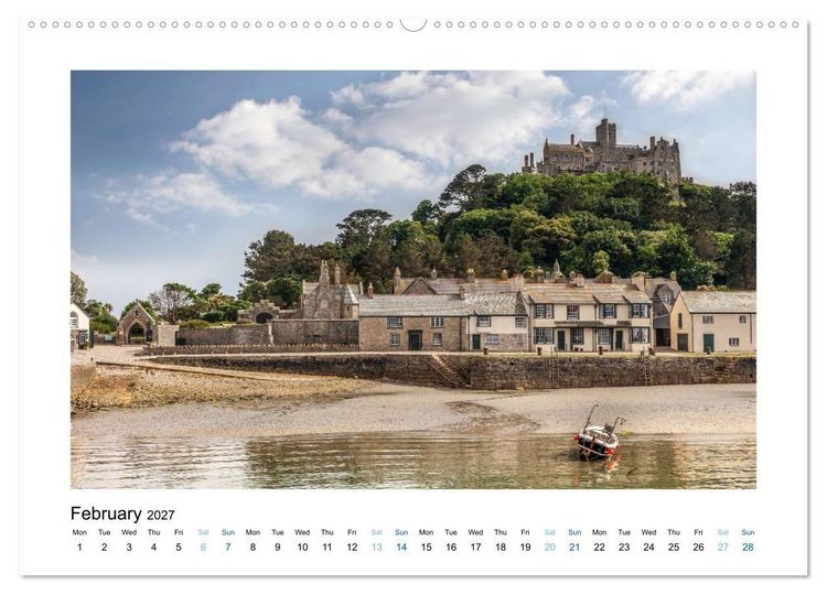 Produktbild: Cornwall - Between Land and Sea (High Quality Premium Wall Calendar 2027 DIN A2 landscape),CALVENDO 12 Month Wall Calendar
