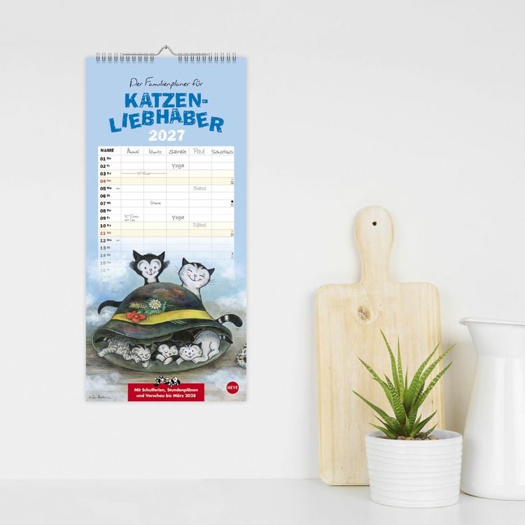 Produktbild: Jacob Familienplaner f&uuml;r Katzenliebhaber 2027