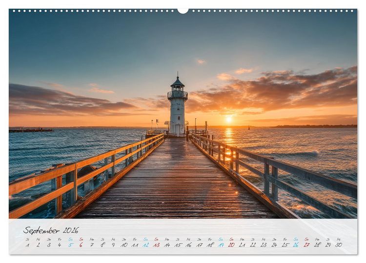 Produktbild: W&auml;chter der K&uuml;ste (hochwertiger Premium Wandkalender 2026 DIN A2 quer), Kunstdruck in Hochglanz