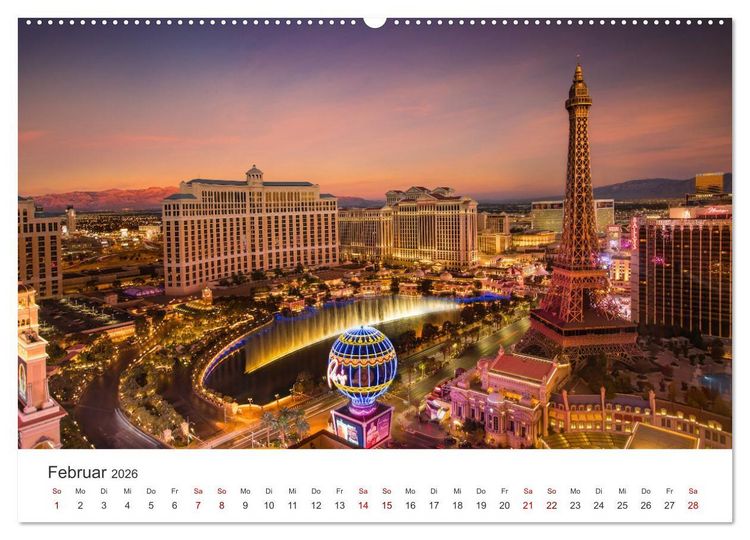Produktbild: Nevada - Mehr als nur Las Vegas (hochwertiger Premium Wandkalender 2026 DIN A2 quer), Kunstdruck in Hochglanz