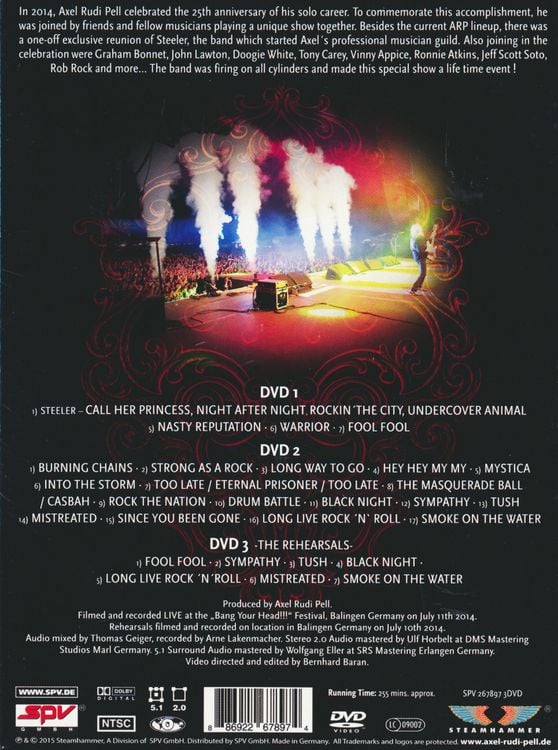 Produktbild: Axel Rudi Pell - Magic Moments/25th Anniversary Special Show [3 DVDs]
