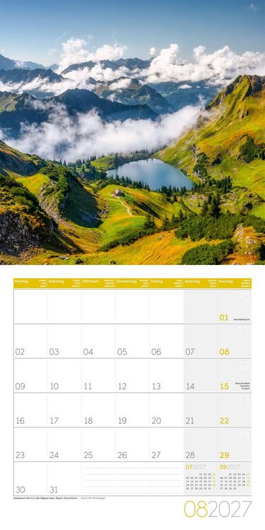 Produktbild: Alpen Kalender 2027 - 30x30 - Art12